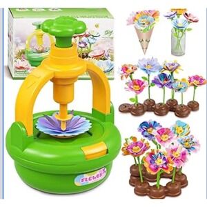 DIY Fabric Flower Bouquet Kit for Kids Craft Press Machine Art Toy